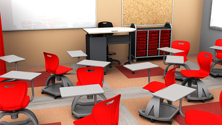Middle/High School Blended Learning Classroom - Alt View 1